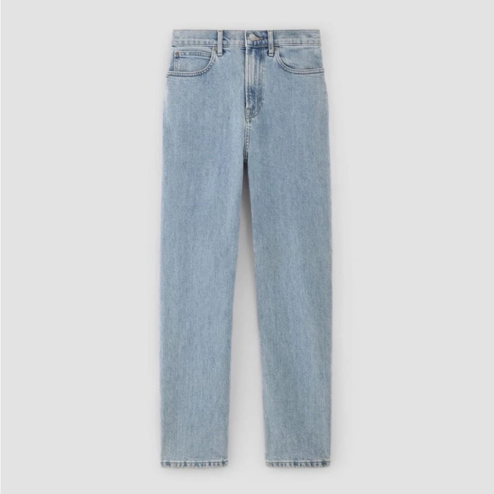 NWOT women’s EVERLANE High Waist Debim Light Straight Leg Jeans size 28 - Picture 1 of 12